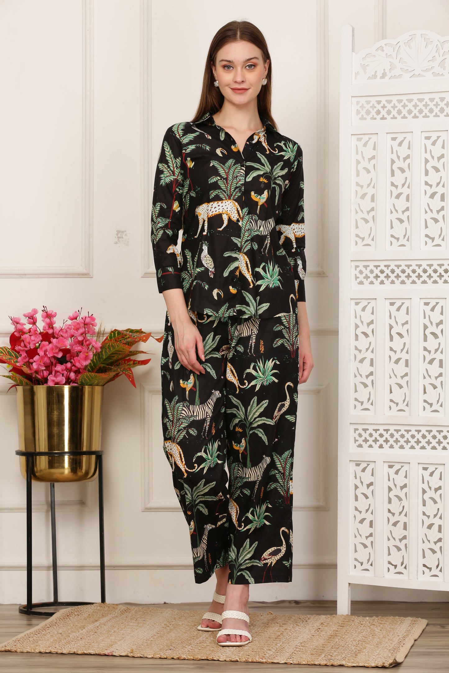 Iva Screen Printed Jungle Co-ord set