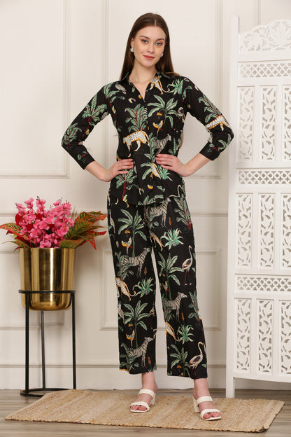 Iva Screen Printed Jungle Co-ord set