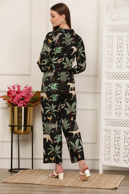 Iva Screen Printed Jungle Co-ord set